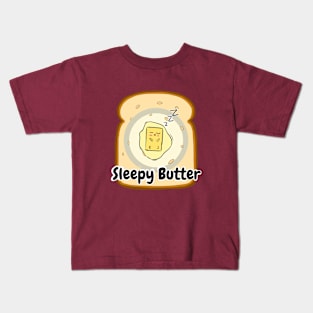 Sleepy Cute Butter Kids T-Shirt